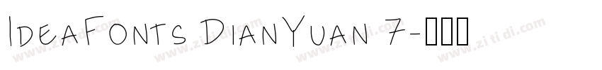 IdeaFonts DianYuan 7字体转换